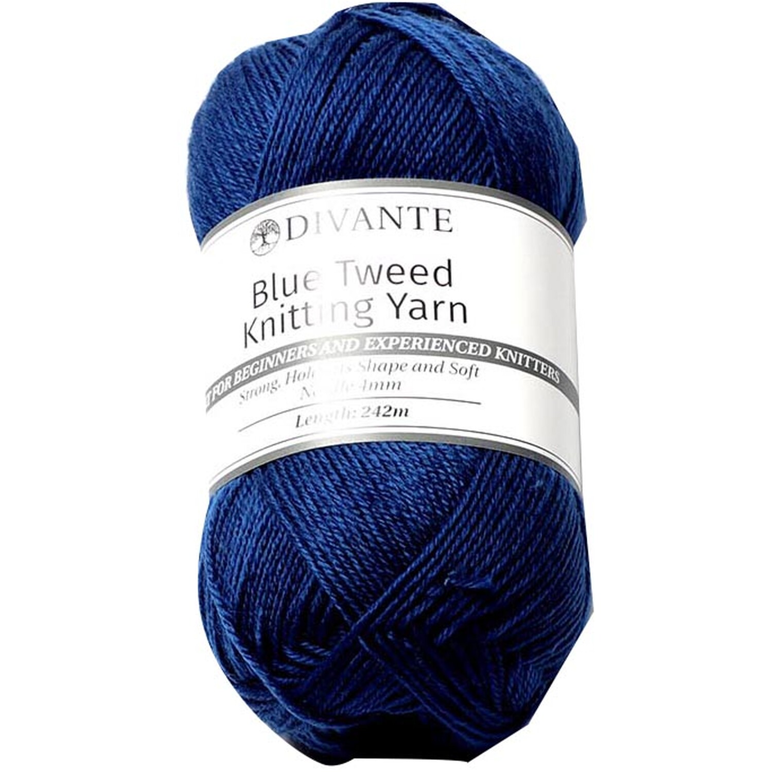 Divante Basic Knitting Yarn - Blue Tweed Image