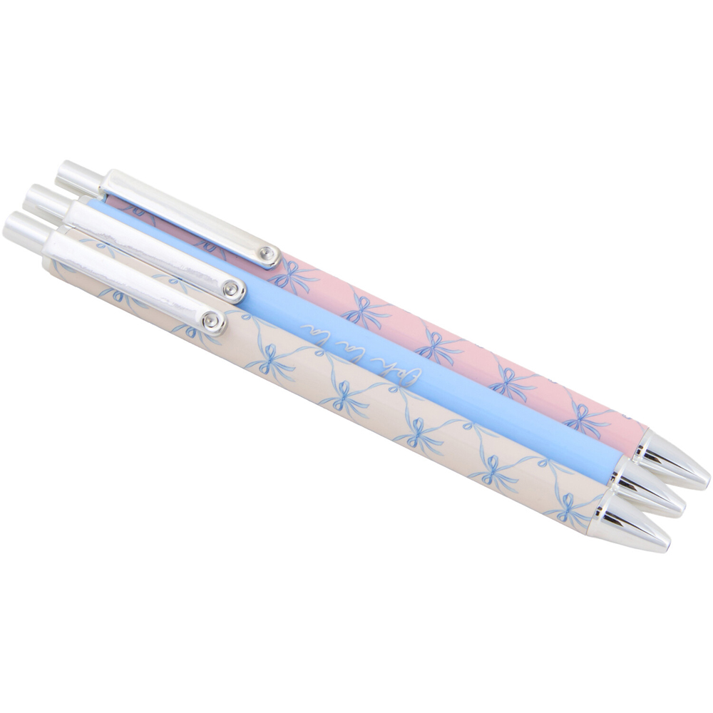 Pack of 3 Pastel Bow Pens Image 3