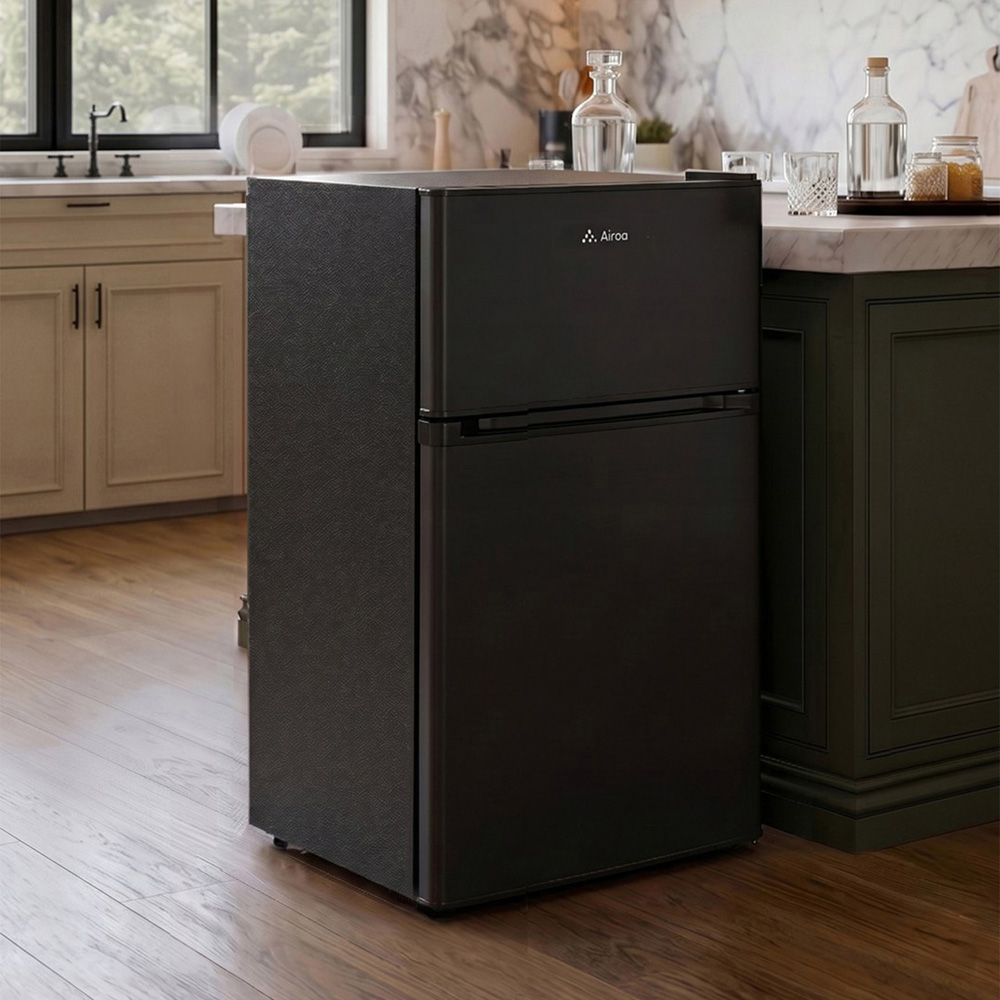 Airoa EK110058 Black 70L Freestanding Top Freezer Fridge with Dual Zones Image 2