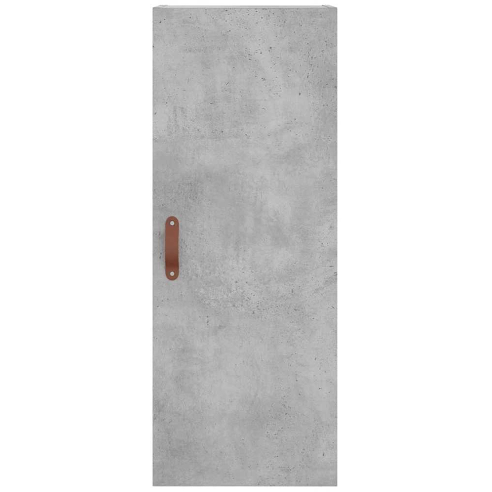 vidaXL Single Door 2 Drawer 2 Shelf Concrete Grey Tall Highboard Image 5