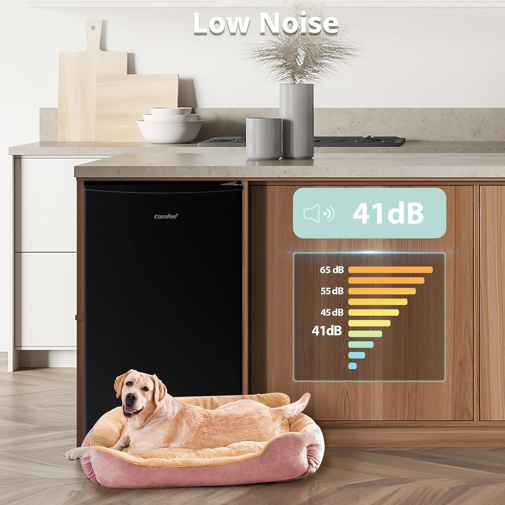 Living and Home Midea Adjustable Thermostat Reversible Door Under Counter 60L Freezer Image 8