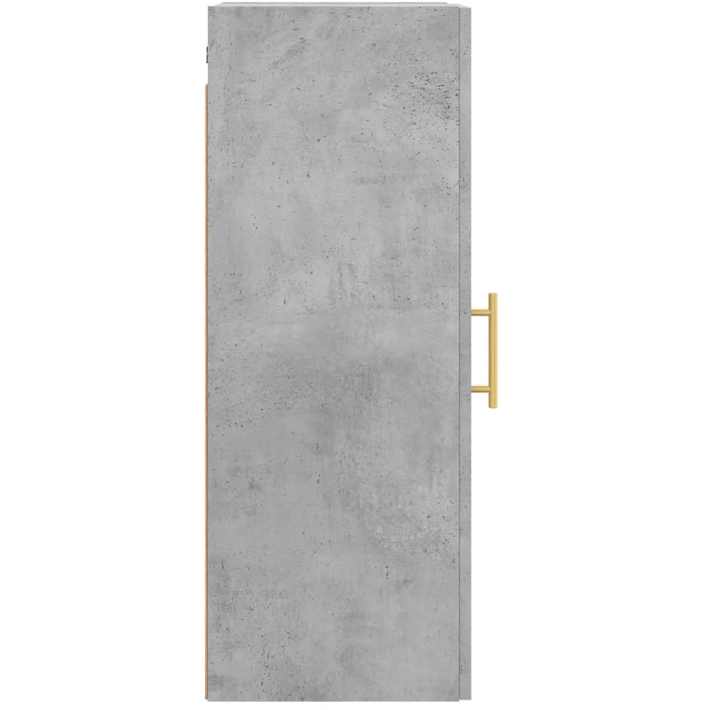 vidaXL Single Door Concrete Grey Wall Mounted Cabinet Image 6
