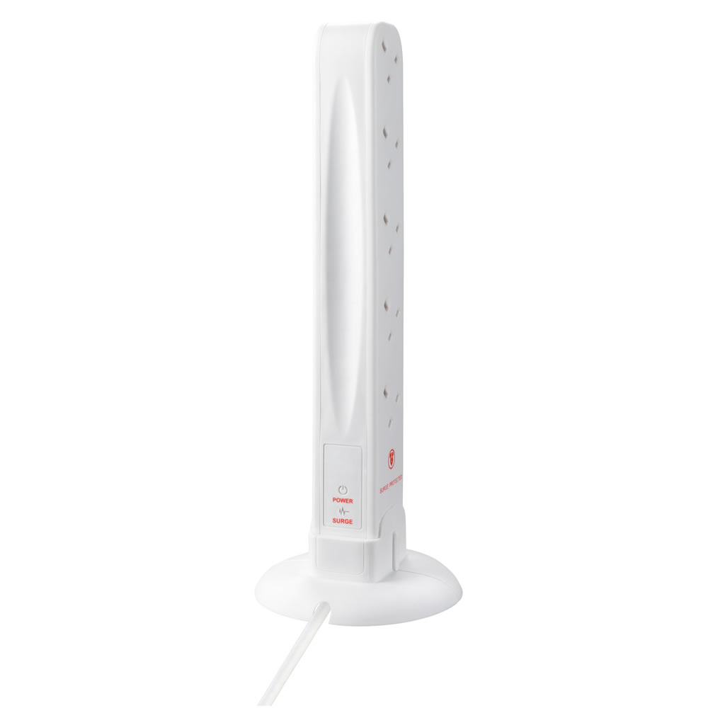 Wilko 10 Gang Surge Protected Extension Tower Image 6