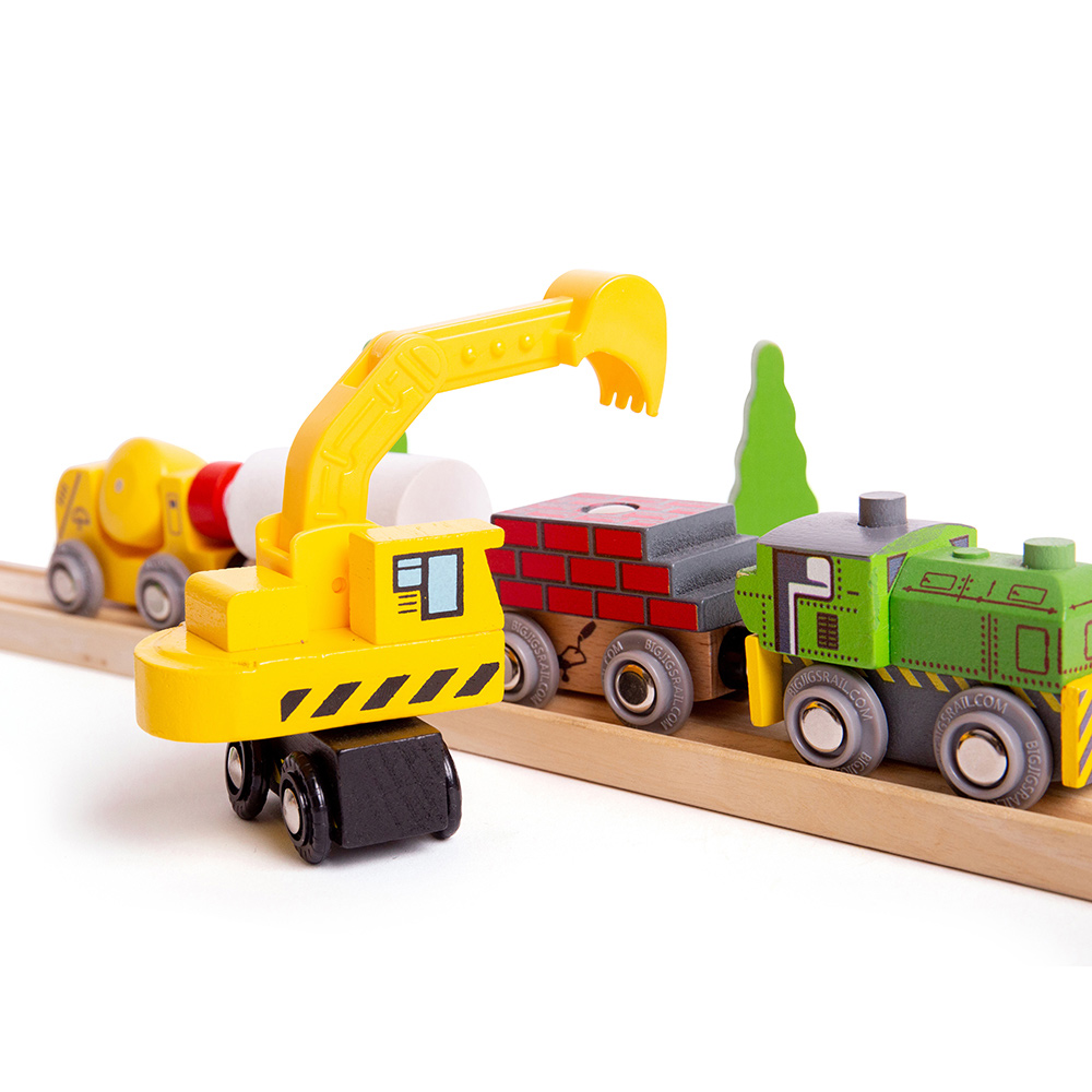 BigJigs Toys Rail Site Vehicles Image 3