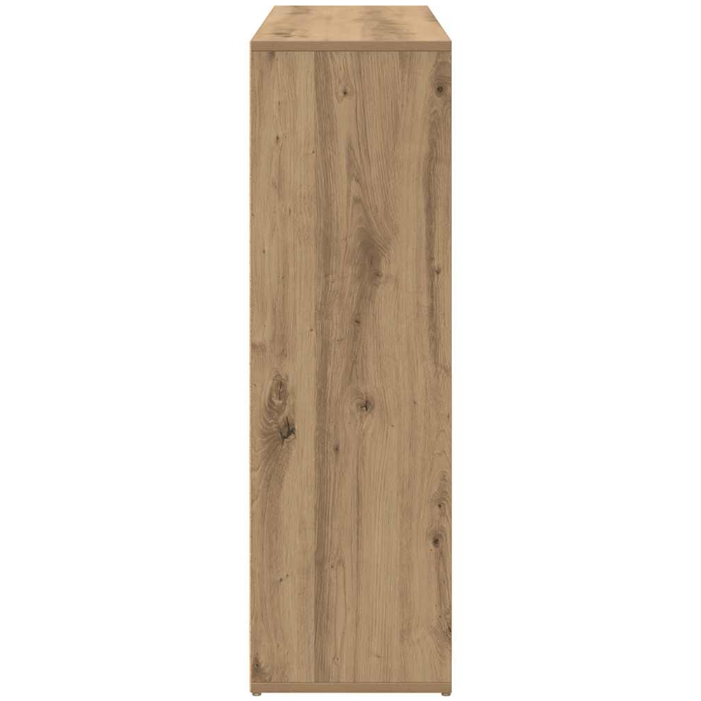 vidaXL 9 Shelf Artisanal Oak Bookcase Image 5