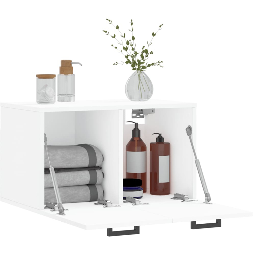 vidaXL 2 Door White Wall Cabinet Image 4