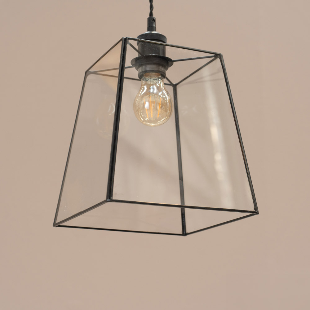 ValueLights Susie 2 Pack Black Glass Pendant Shade Image 3