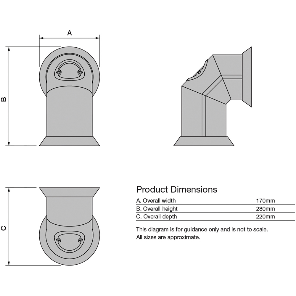 Focal Point Black Cast Effect Stove Pipe Image 4