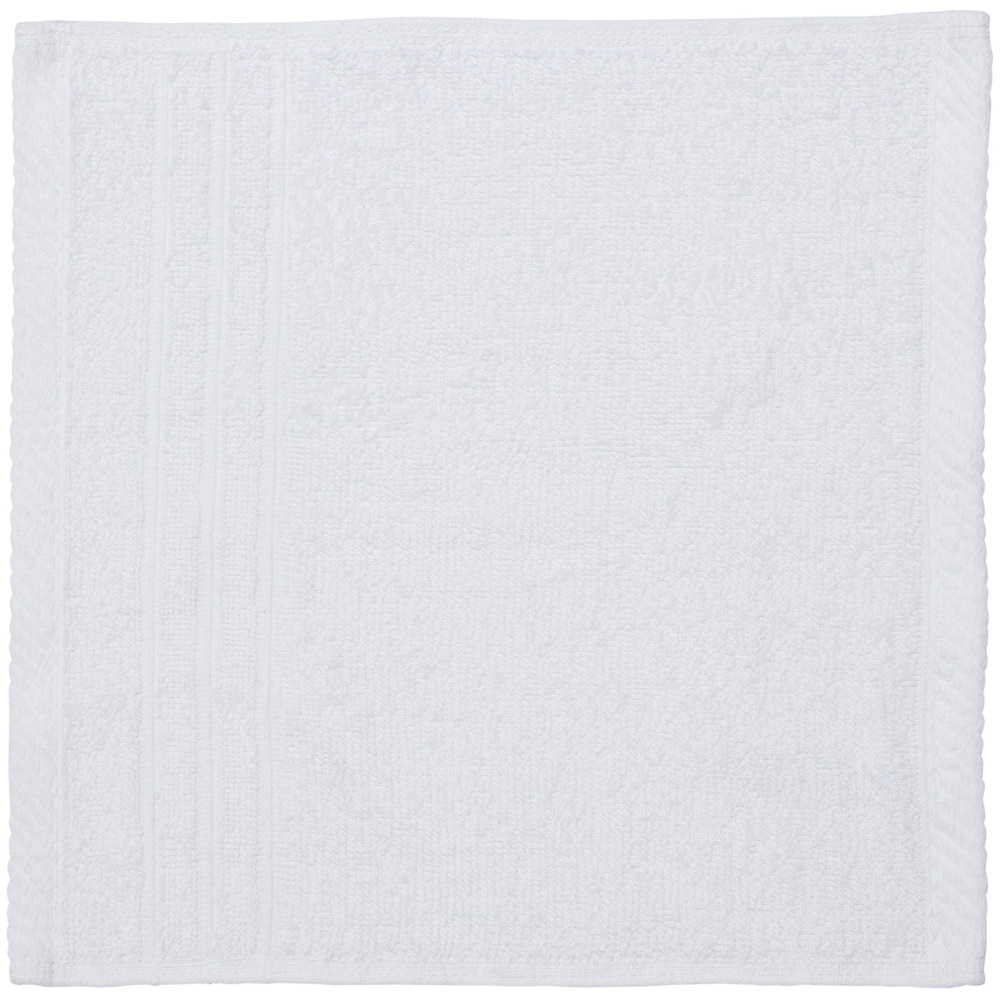 Wilko Cotton White Facecloths 4 Pack Image 3