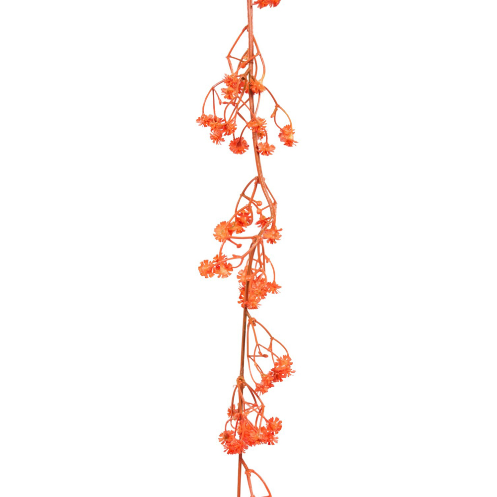 Faux Gypsophila Garland Orange Image 2