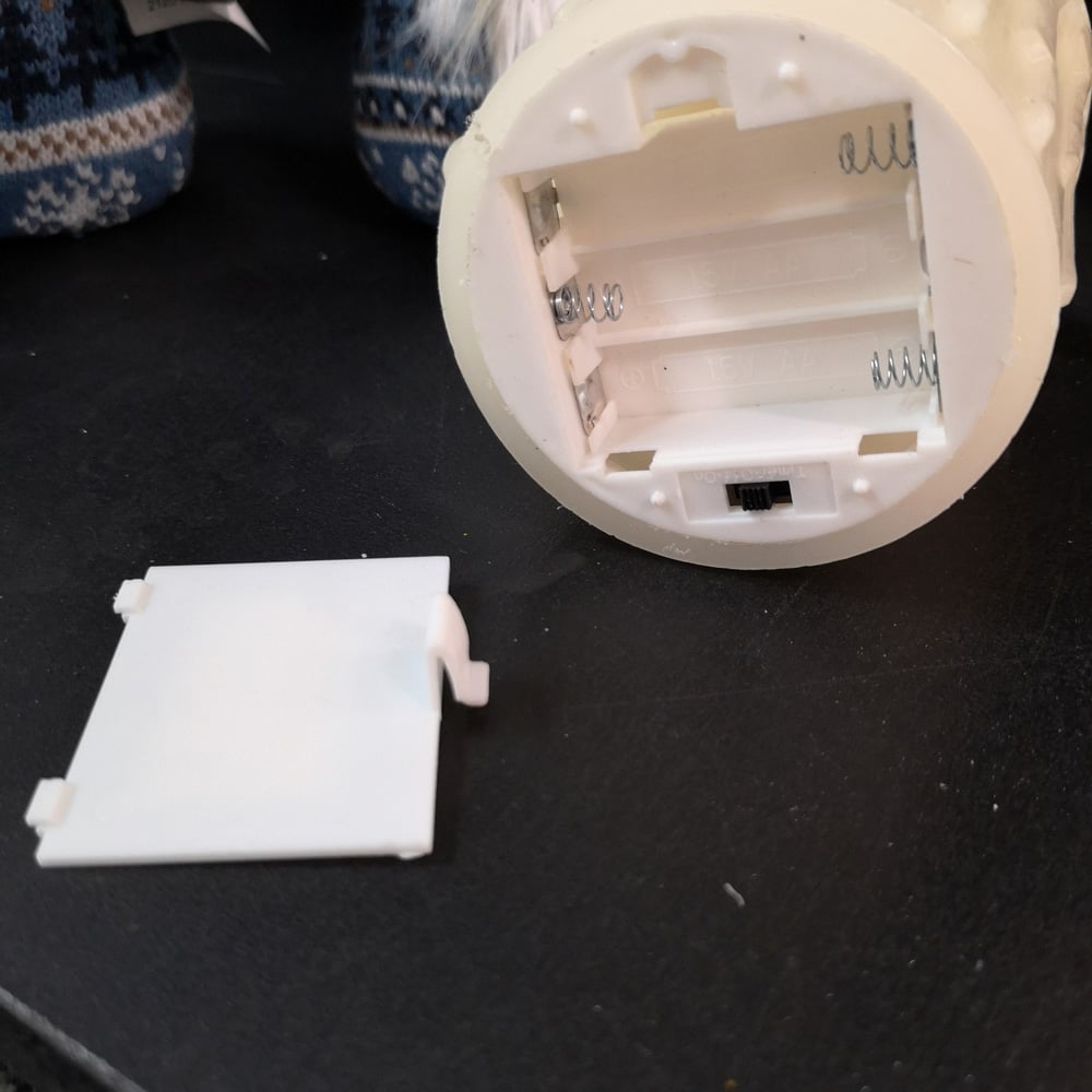 Premier FlickaBrights Cream Flickering Flame Melted Effect LED Candle Christmas Decoration 18cm Image 4