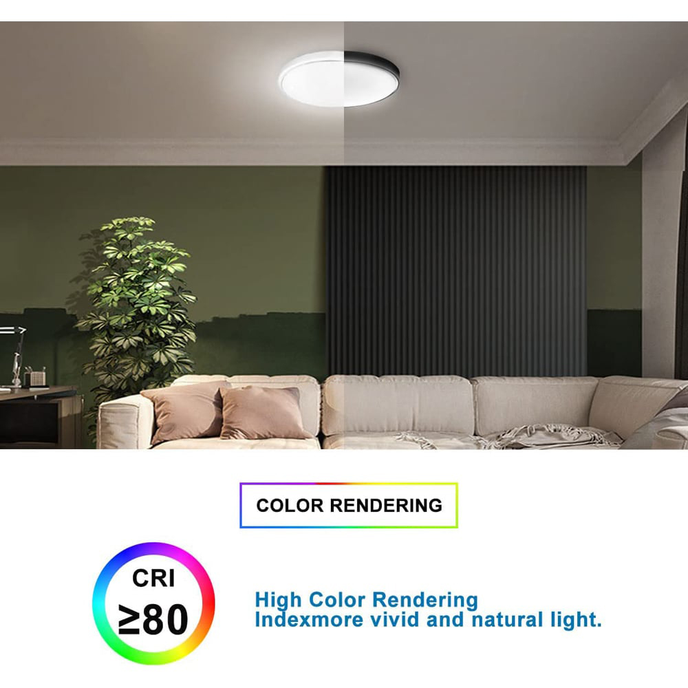 ExtraStar Cool White LED Integrated Flush Ceiling Light Image 4