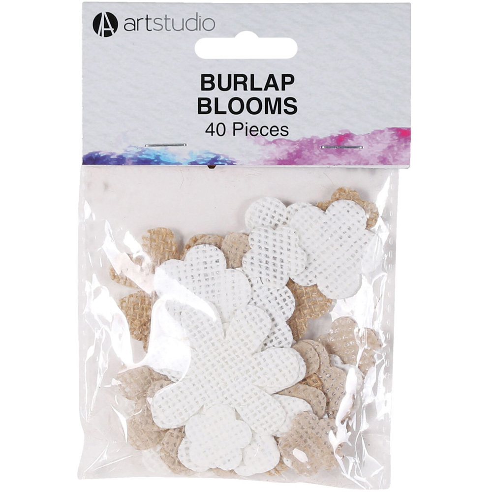 Pack of 40 Burlap Blooms Image