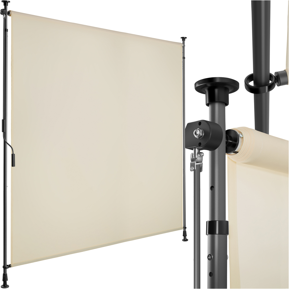 tectake Taija Beige Retractable Awning with Hand Crank 3.1 x 1.58m Image 2