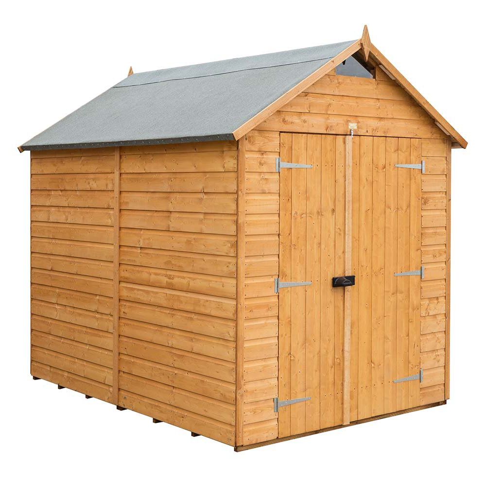 Rowlinson 8 x 6ft Wooden Security Shed Image 1
