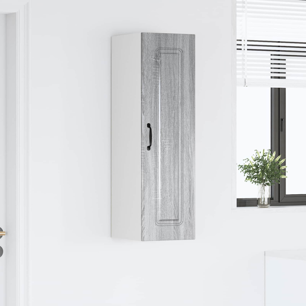 vidaXL Single Door Grey Sonoma Kitchen Wall Cabinet Image 9