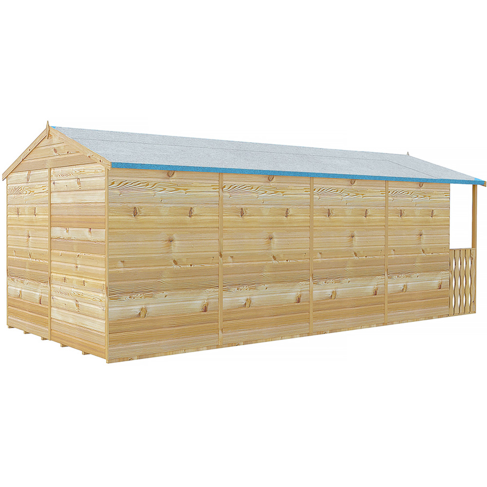 Shire Delmora 8 x 18ft Double Door Traditional Summerhouse Image 3