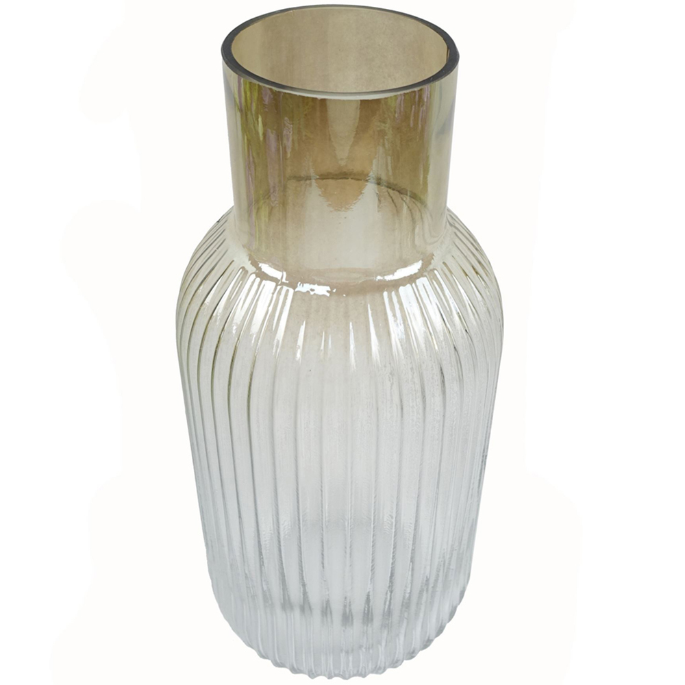 Botanik Ombre Ridged Glass Vase 34cm Image 3