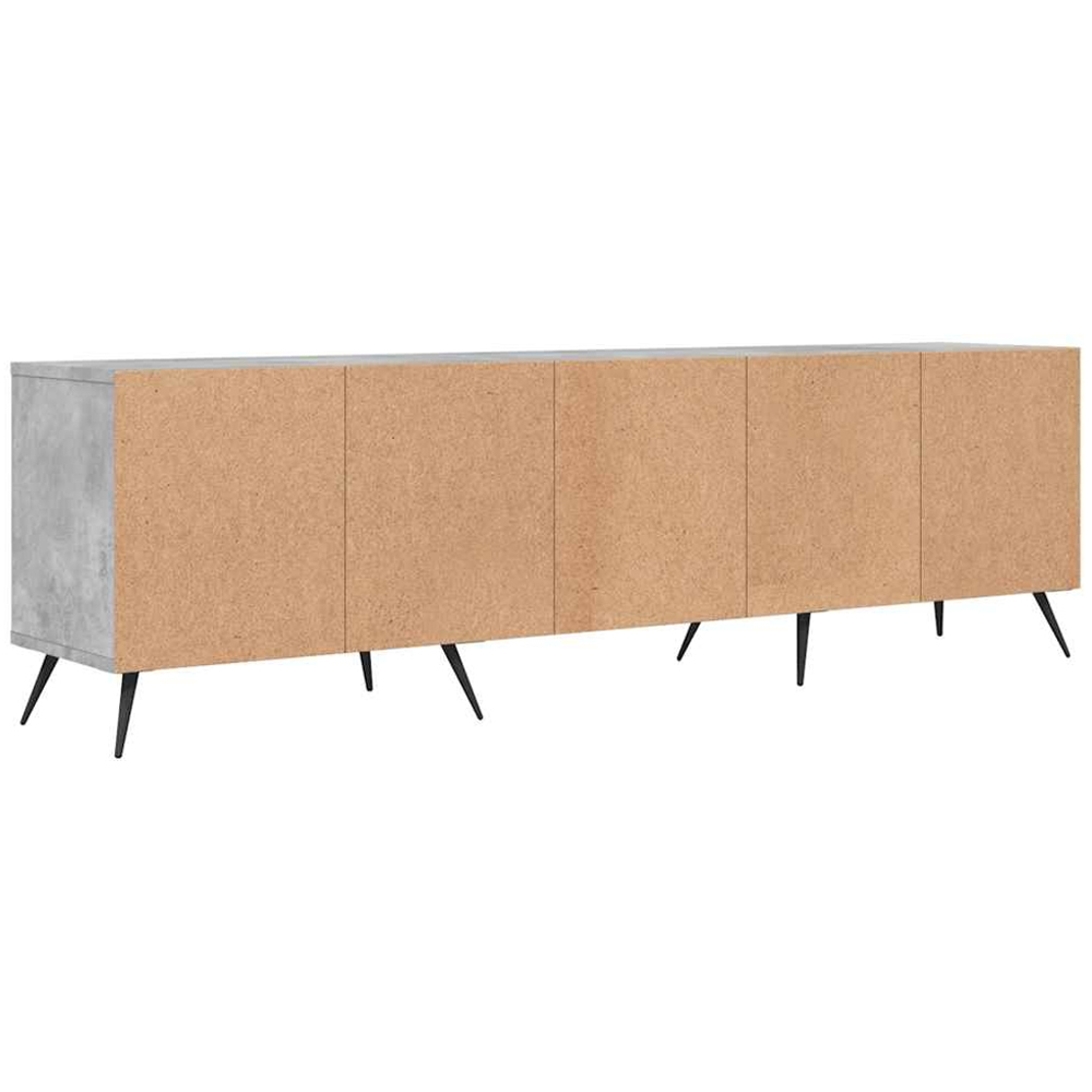 vidaXL 3 Door 3 Shelf Concrete Grey TV Cabinet Image 8