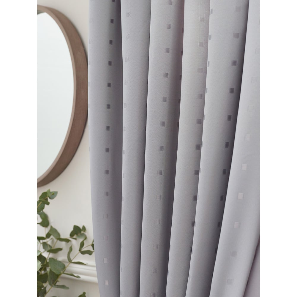 Alan Symonds Madison Silver Ring Top Curtain 168 x 137cm Image 4