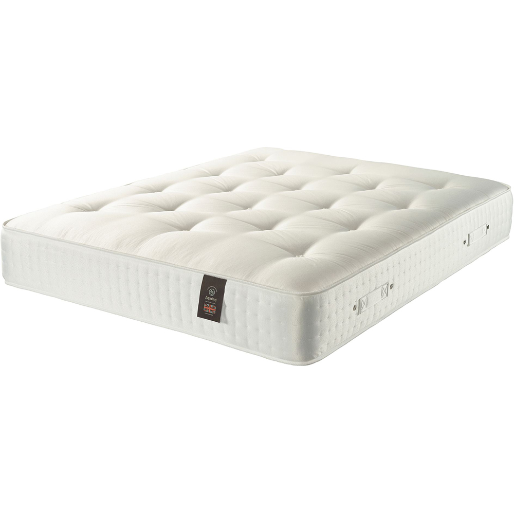 Aspire Luxury Small Double Medium Comfort Cashmere Wool Pocket Spring Mattress Image 1