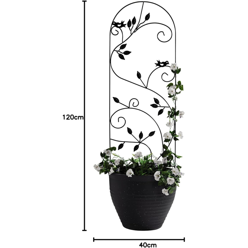 Garden Gear Leaves Metal Plant Support 1.2m 3 Pack Image 4