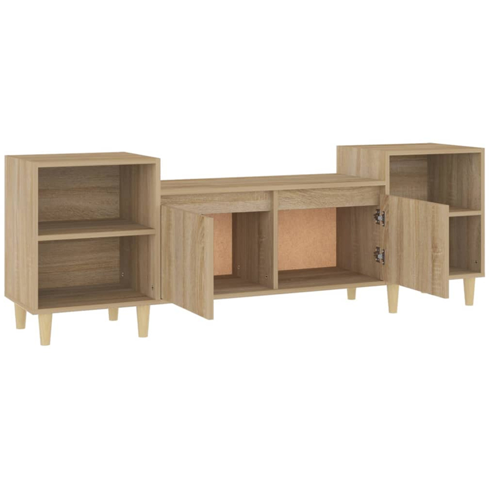 vidaXL 2 Door 4 Shelf Sonoma Oak TV Cabinet Image 7