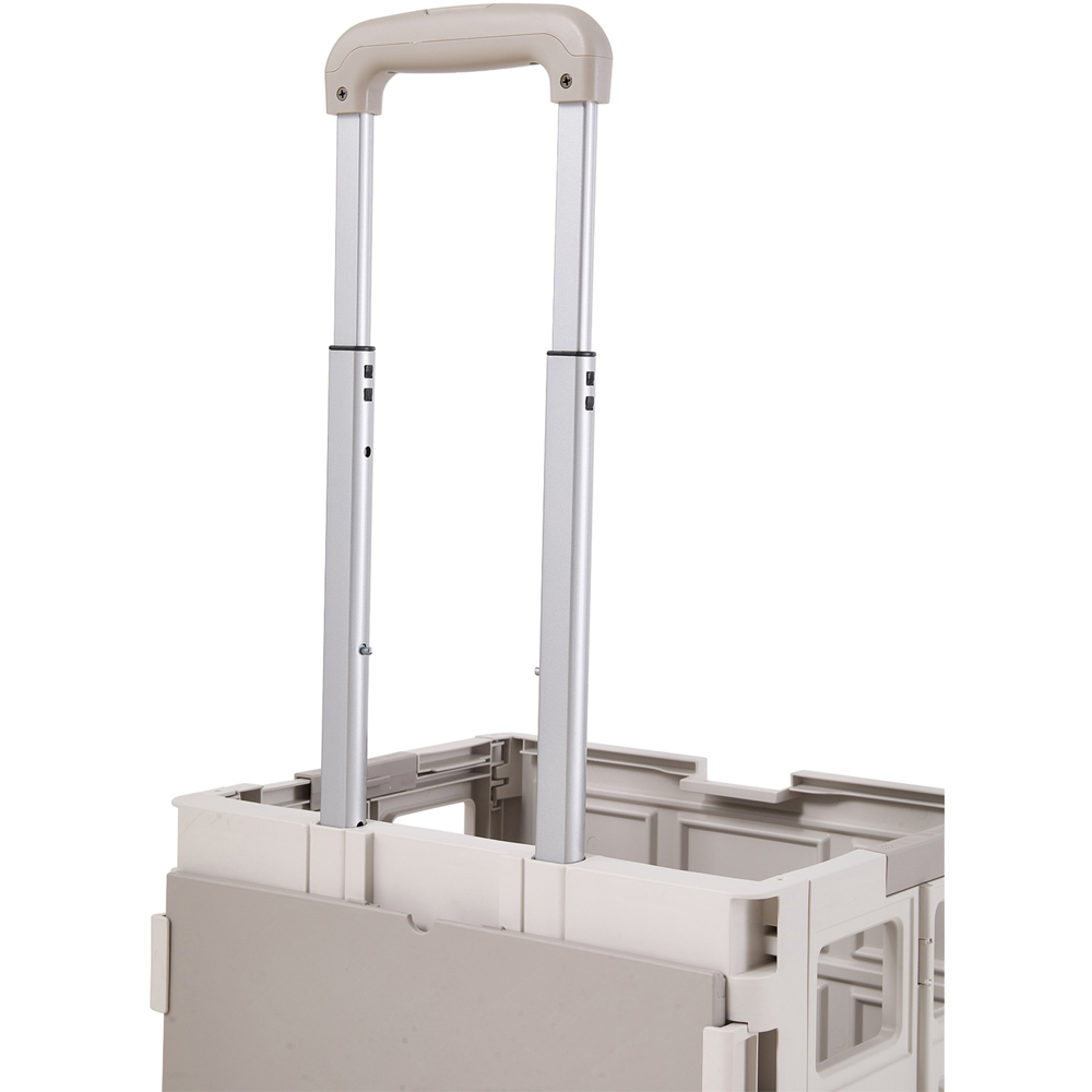 Living and Home Grey White Foldable Shopping Trolley 32L Image 5