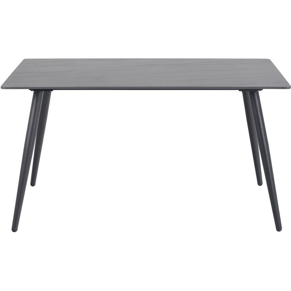 Florence Wicklow 4 Seater Ceramic Dining Table Black Image 3