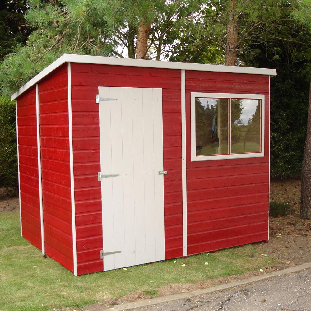 Shire 8 x 6ft Pent Wooden Shiplap Shed Image 3