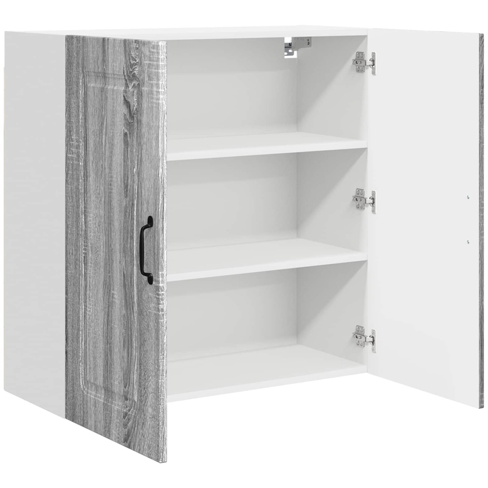 vidaXL 2 Door Grey Sonoma Kitchen Wall Cabinet Image 5