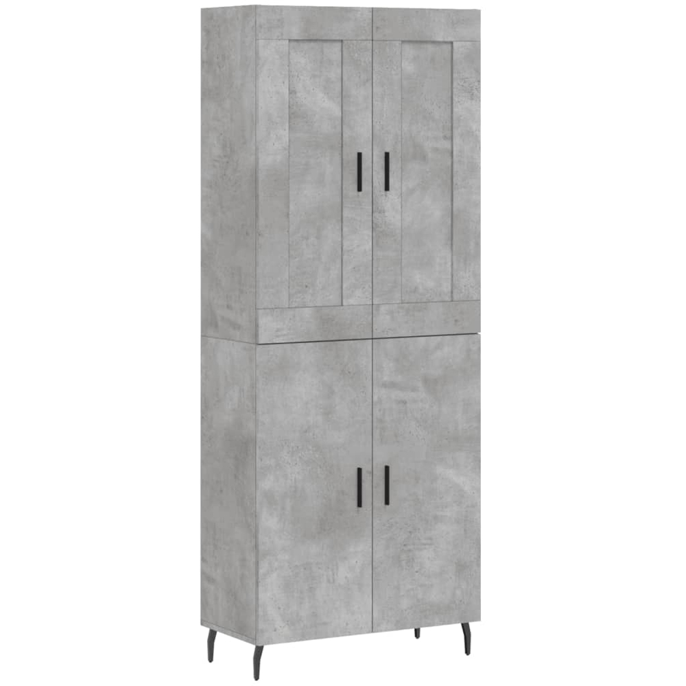 vidaXL 2 Drawer 2 Shelf Brown Highboard Image 2