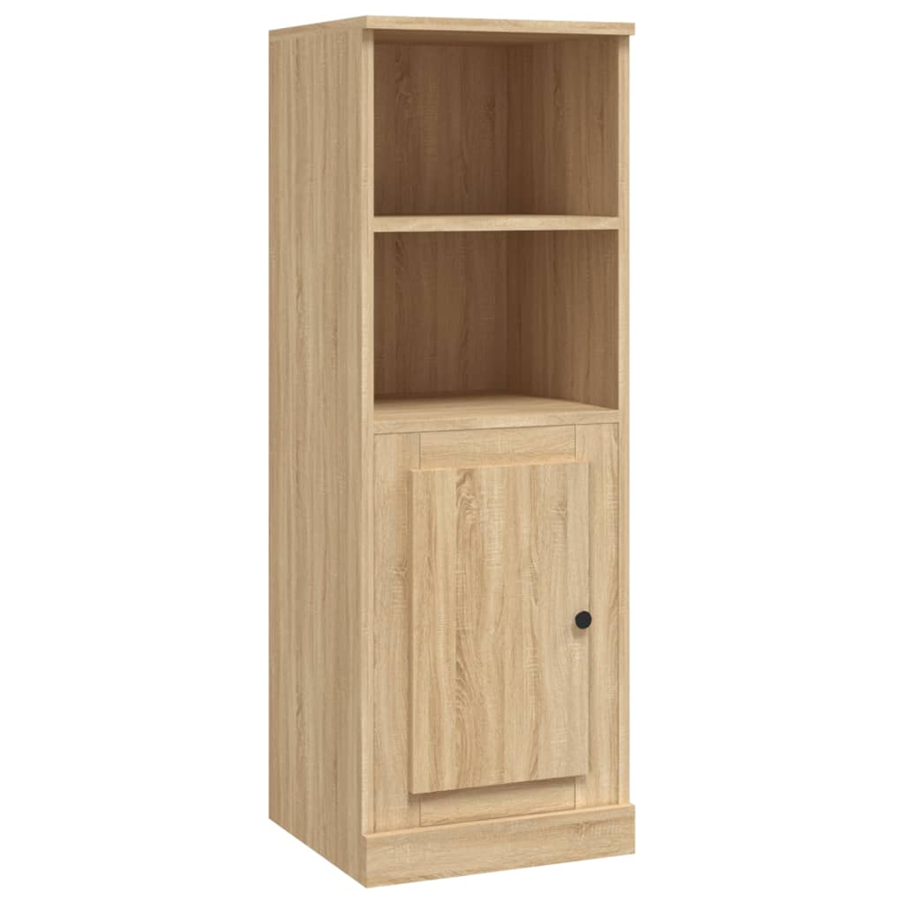 vidaXL Single Door 2 Shelf Sonoma Oak Highboard Image 2