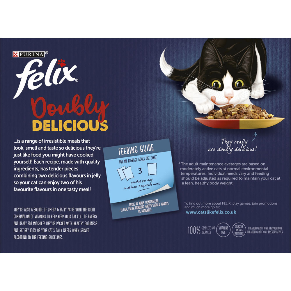 Felix Doubly Delicious Meat Cat Food 12 x 100g   Image 7