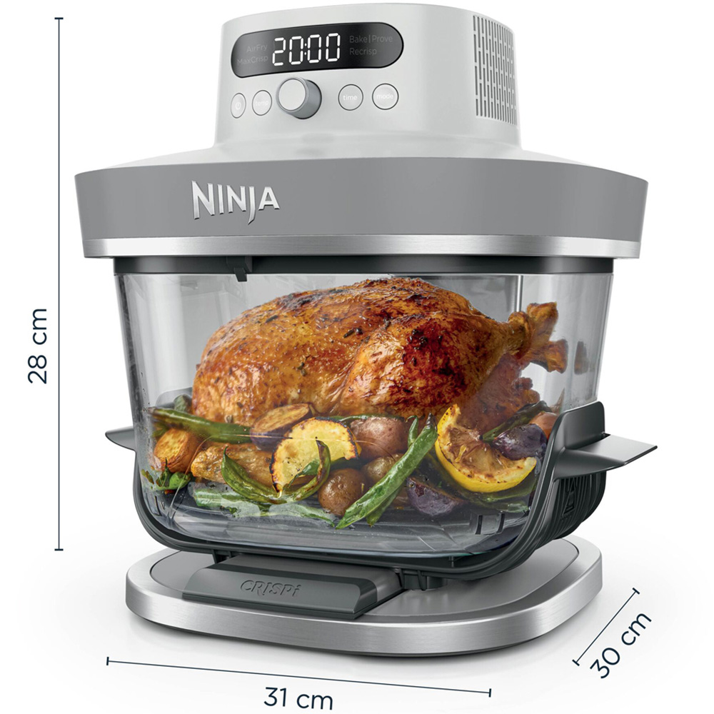 Ninja CRISPi PRO AS090UKWH 5-in-1 White Dual 8L Glass Air Fryer Image 9