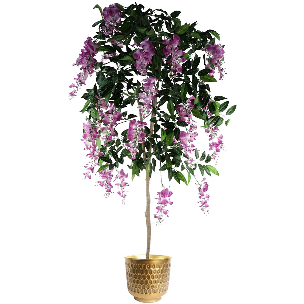Leaf Gold Honeycomb Metal Planter 20cm Image 3
