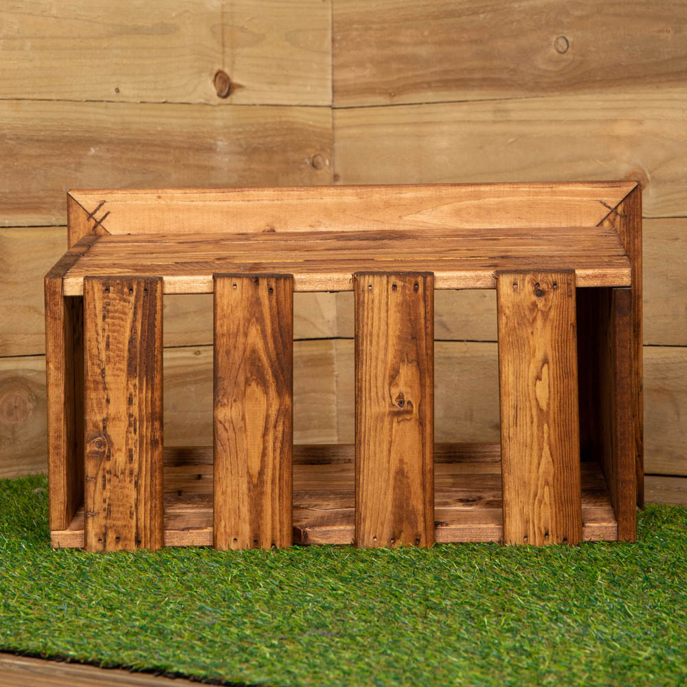 Samuel Alexander Hand Made Rustic Wooden Small Garden Trough 56 x 34cm Image 5