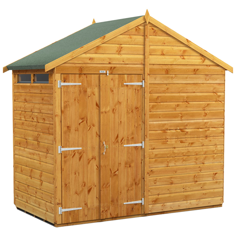 Power Sheds 4 x 8ft Double Door Apex Security Shed Image 1