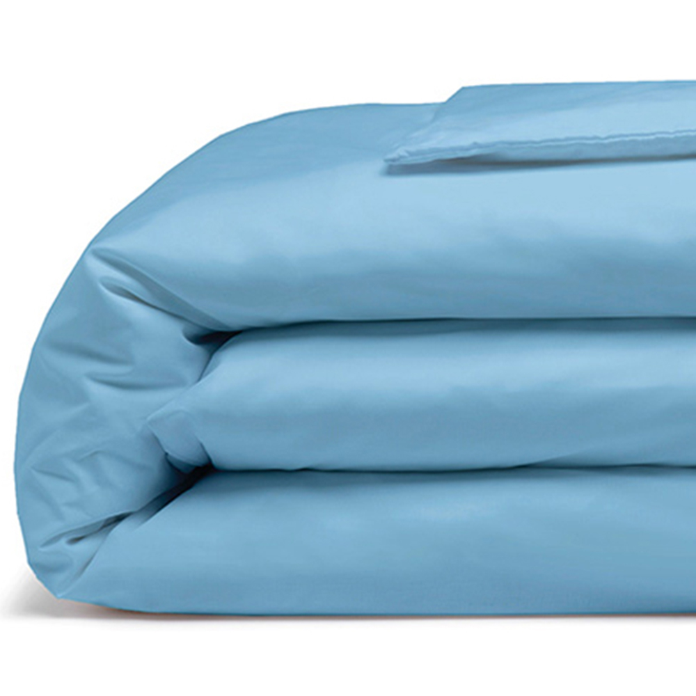 Serene Double Sky Blue Duvet Cover Image 2