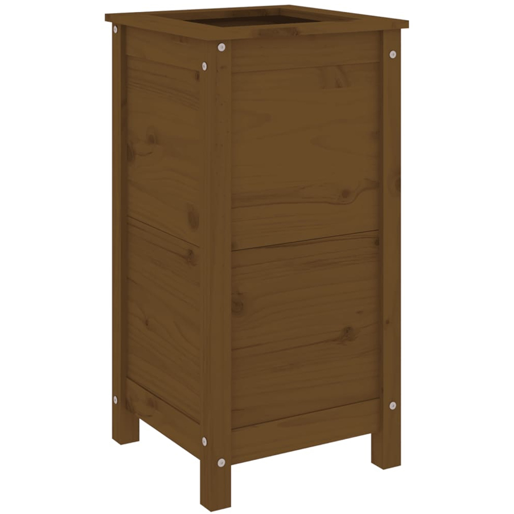 vidaXL Brown Solid Pine Wood Garden Planter 78 x 40 x 40cm Image 1