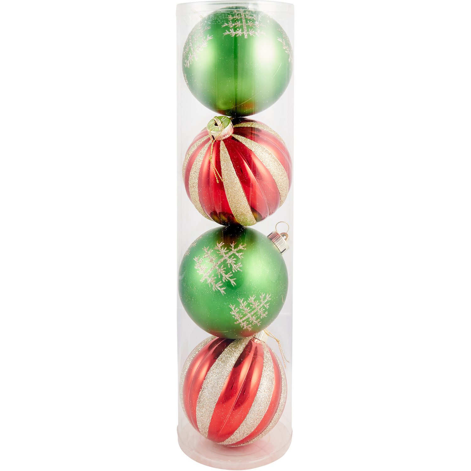 Pack of 4 Sleigh Bells Ring Baubles Image 1