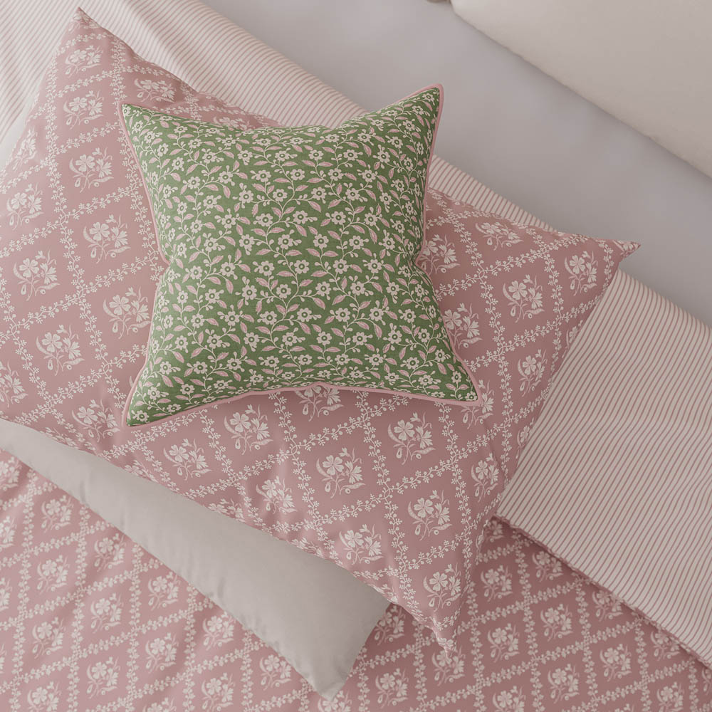 Helena Springfield King Size Pink Meadow Posy Duvet Set Image 3