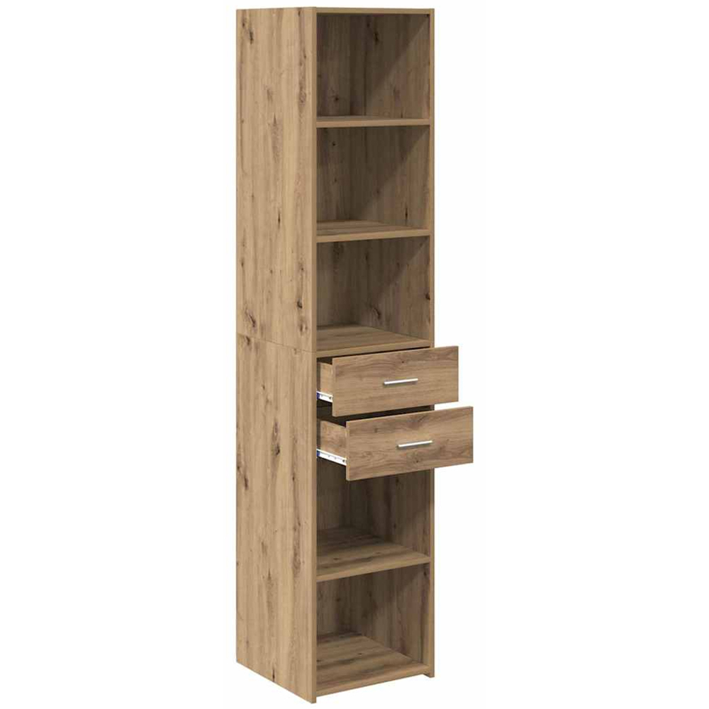 vidaXL 2 Drawer 5 Shelf Artisan Oak Highboard Image 4