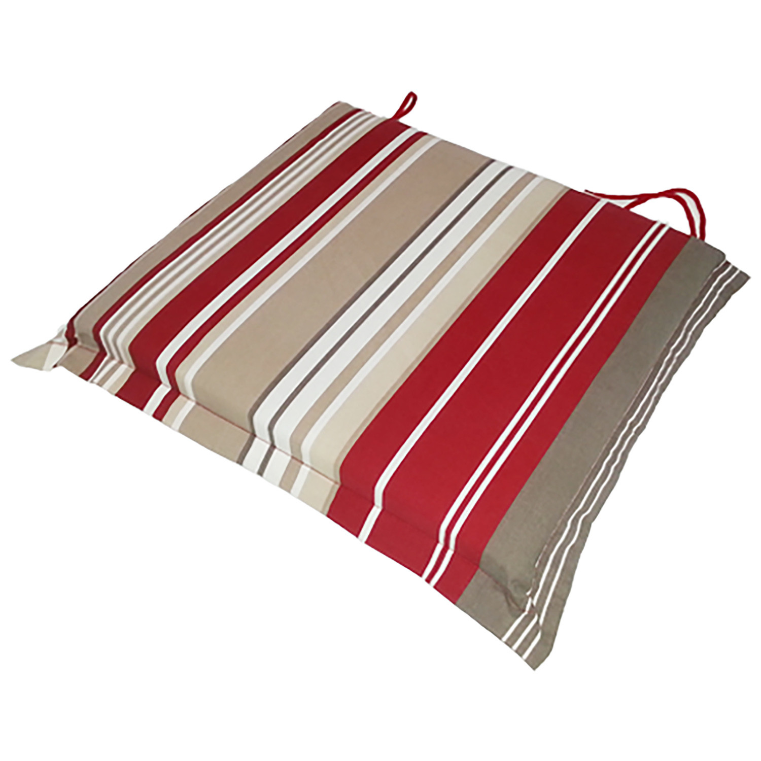Striped Valance Cushion - Seat Pad Image
