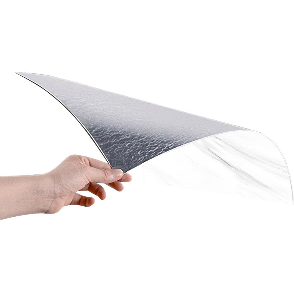 Living and Home Marble Patterned White Self Adhesive PVC Wall Sticker 10 Pack Image 2