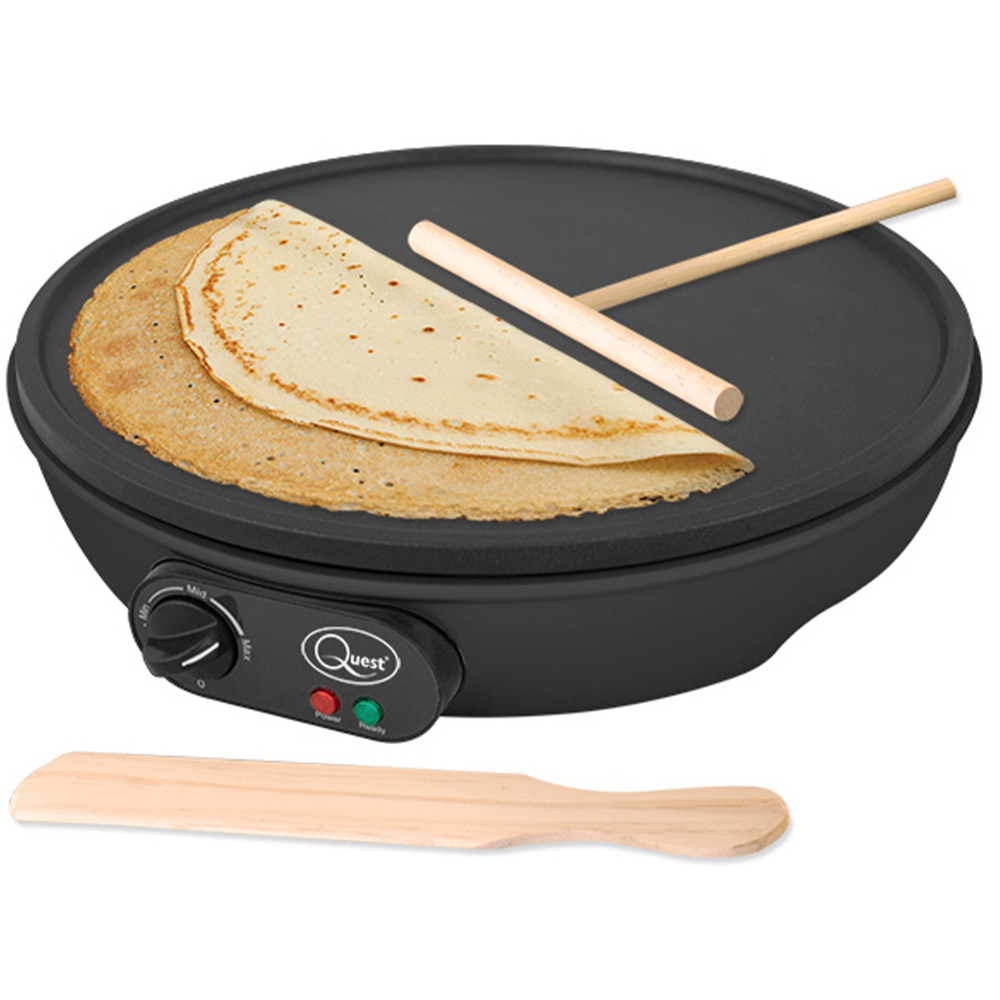 Quest Black Pancake Crepe and Flatbread Maker Image 4