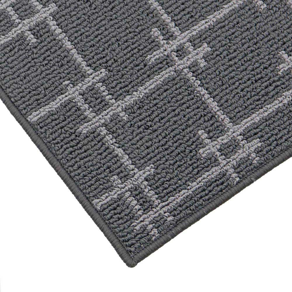 JVL Vector Grey Indoor Machine Washable Doormat 40 x 70cm Image 3