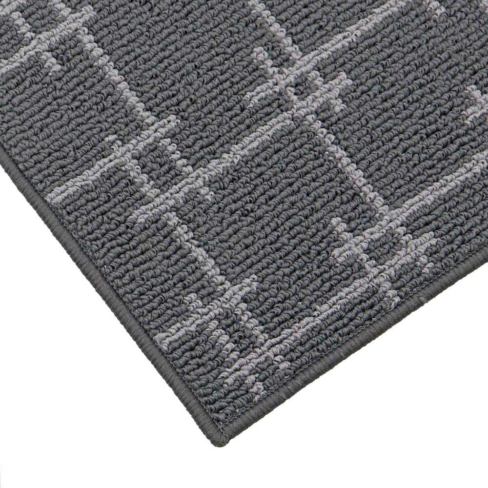JVL Vector Grey Indoor Machine Washable Doormat 50 x 80cm Image 3