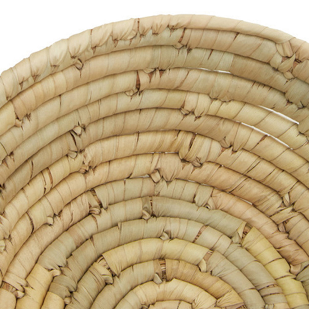 Premier Housewares Natural Round Palm Leaf Basket Set of 3 Image 5