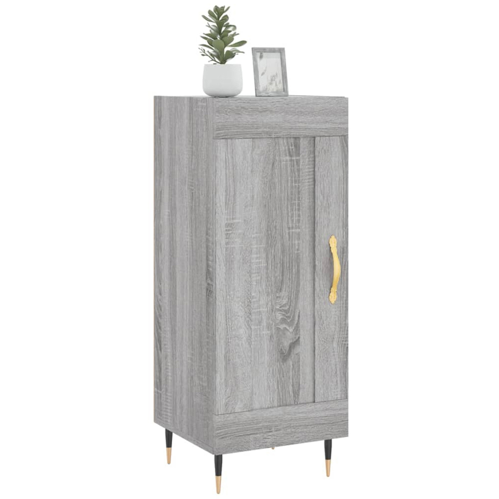 vidaXL Single Door Grey Sonoma Sideboard Image 3
